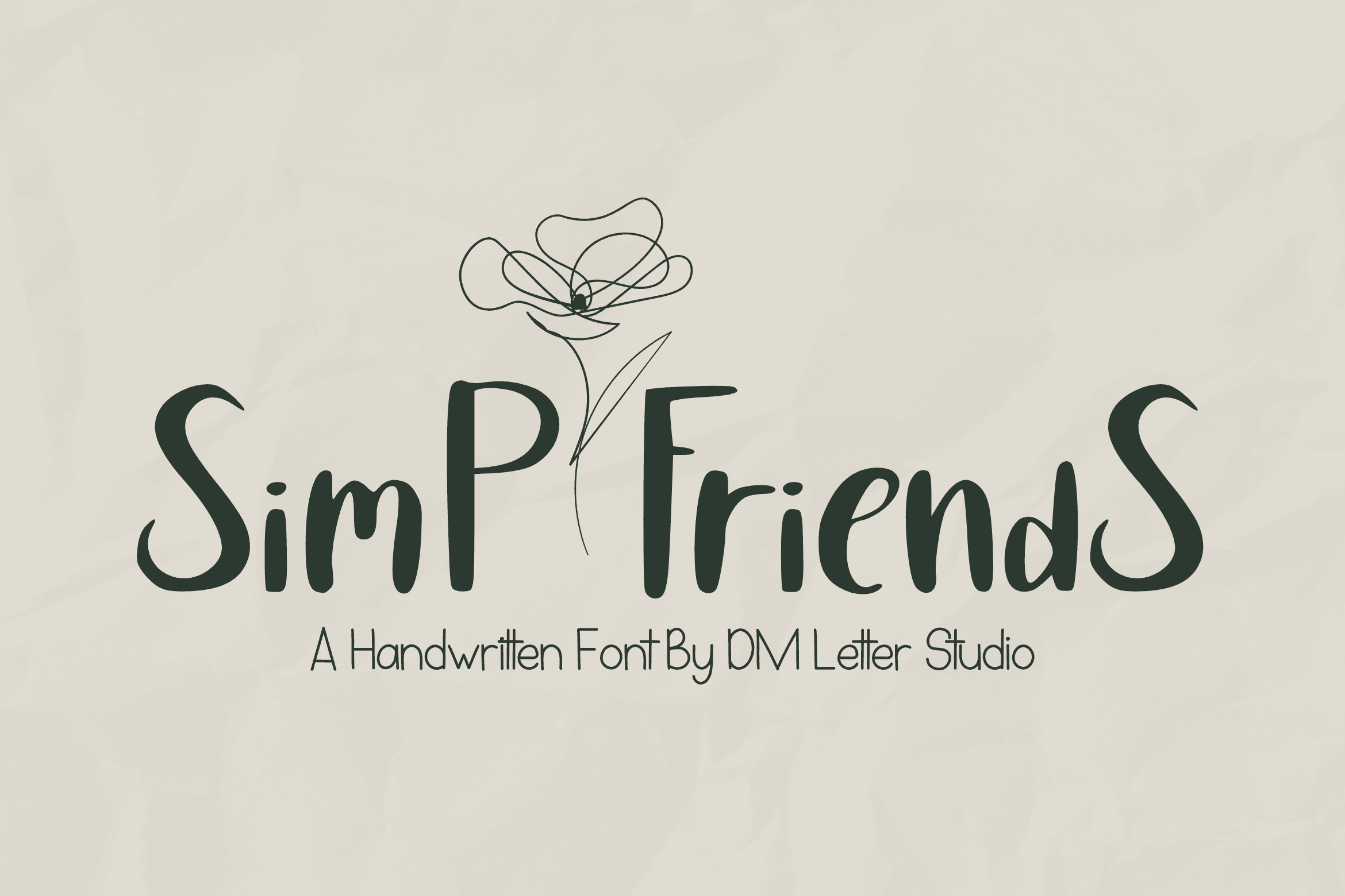Simp Friends Handwritten Font