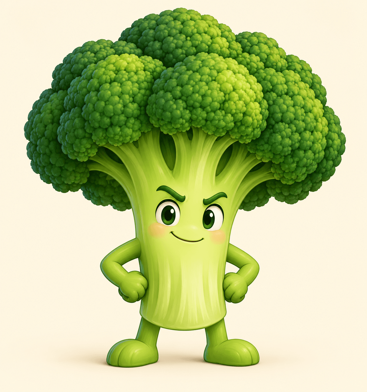 Brave Broccoli Character