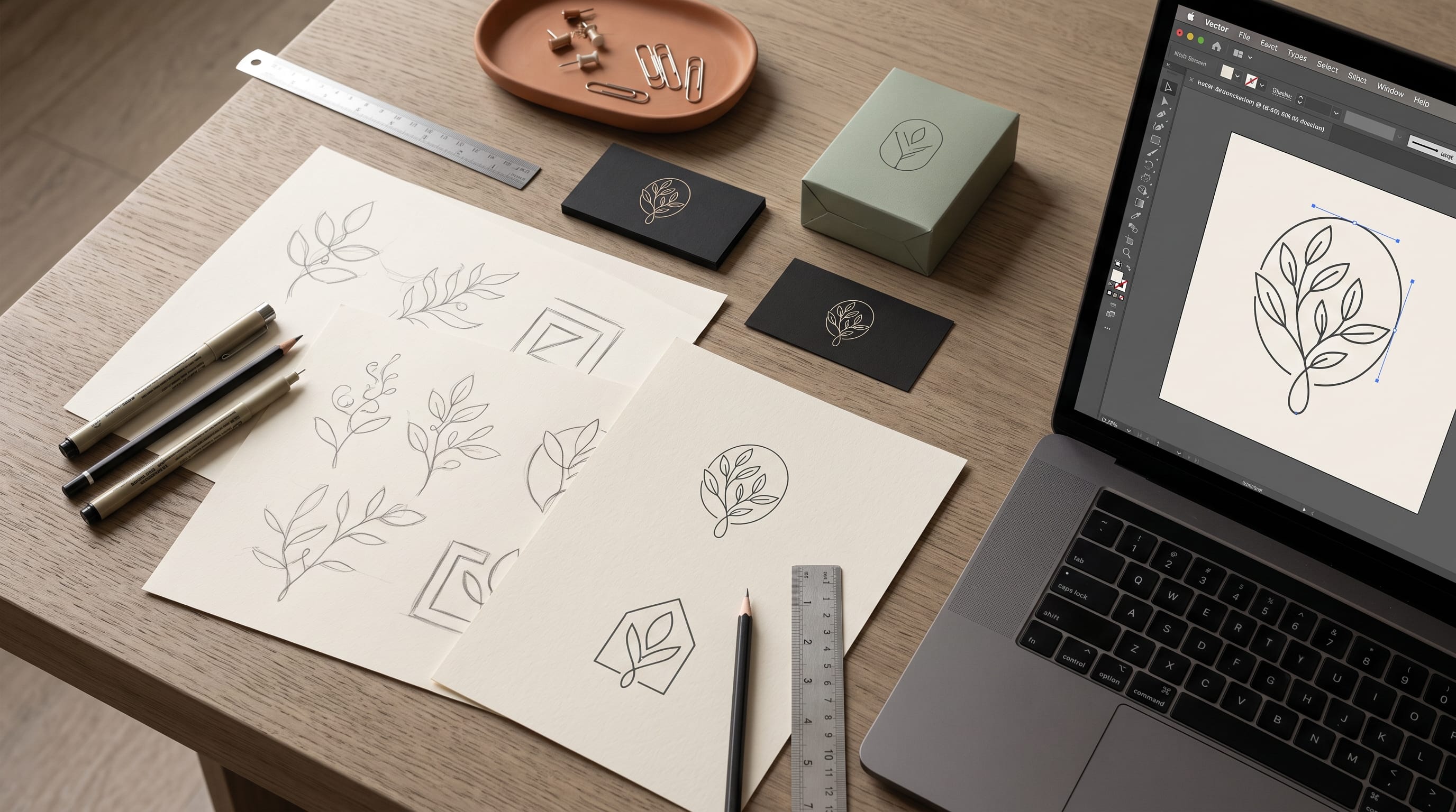 line art logo design