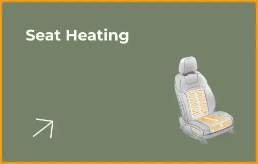 Button seat heating