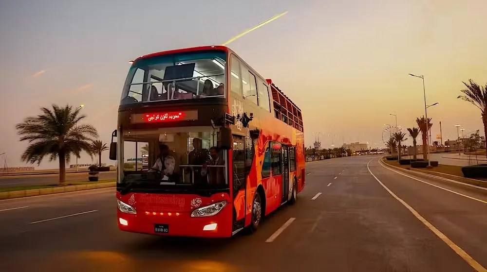 Double-Decker Bus Service Starts Trial Run in Karachi on New Year’s Eve