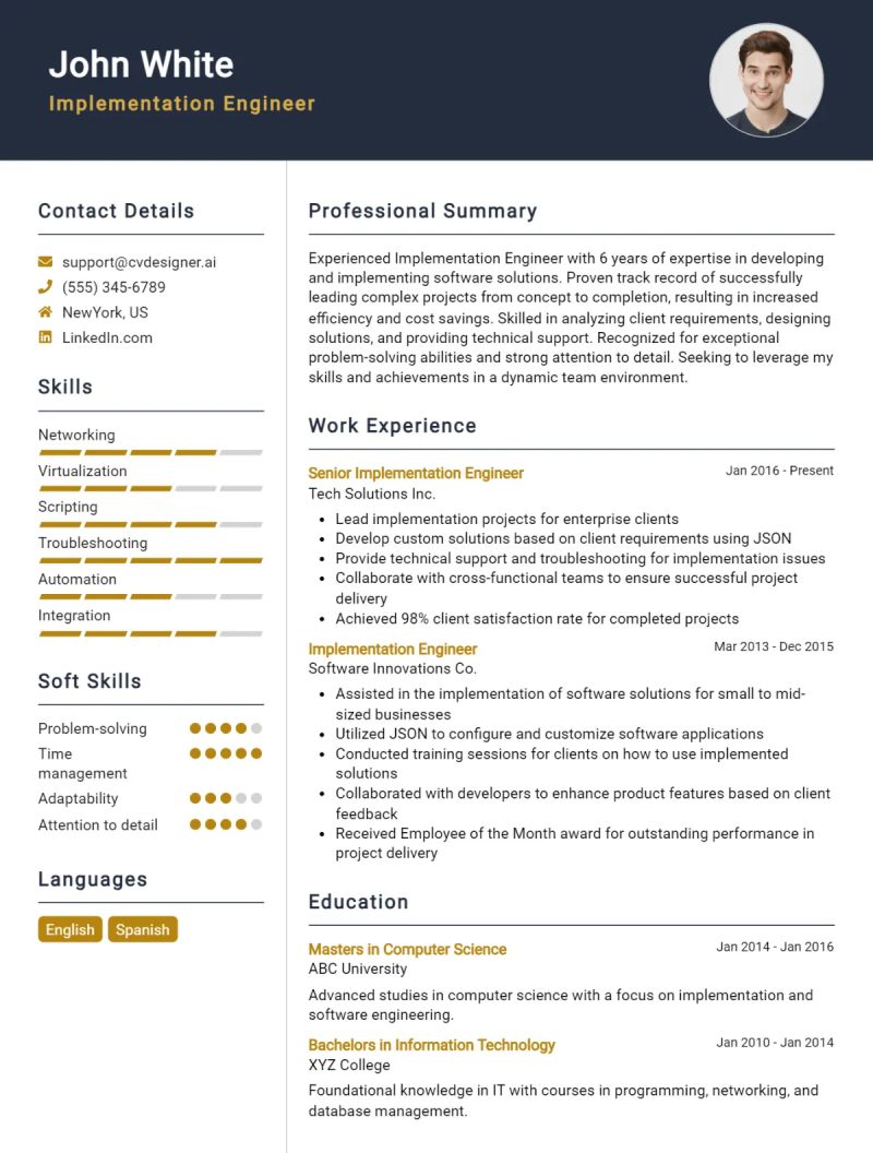 Implementation Engineer Resume Cv Example And Writing Guide - Dark Texture Collection - Retina Quality