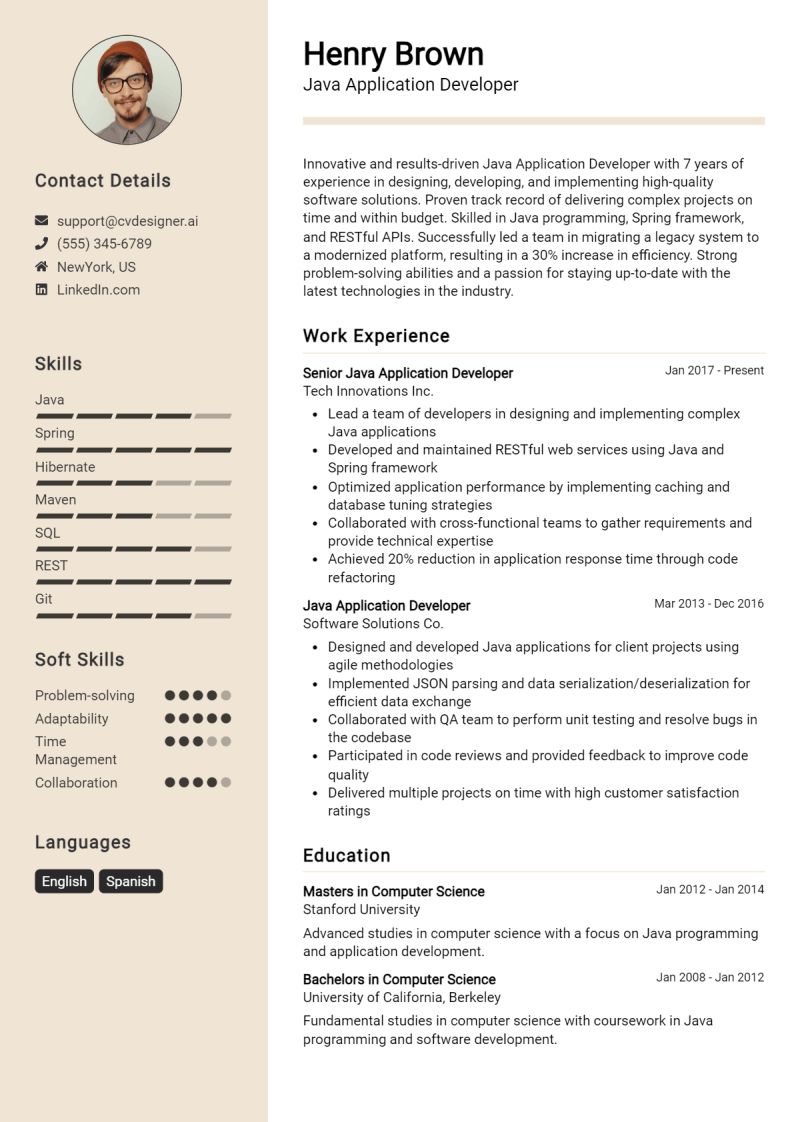 5 Java Software Engineer Resume Examples Guide For 2023 - Premium Gradient Texture - High Resolution