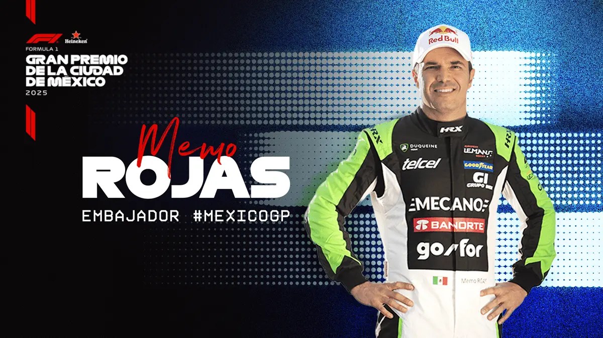 Memo Rojas Jr. es nombrado embajador del México GP 2025