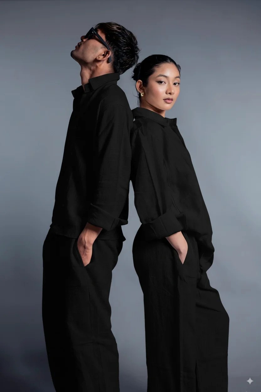 Dnexzen X Black Linen Set