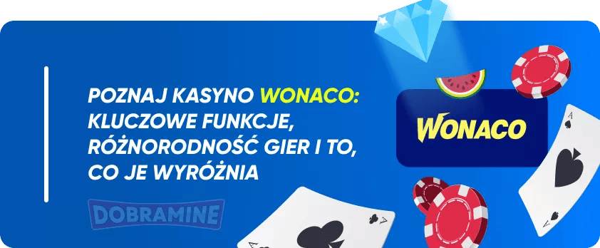Recenzja Wonaco Casino: Bonus 100% do 2 250 zł + 200 DS