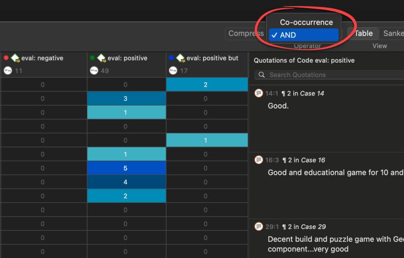 Code Co Occurrence Table Atlas Ti 9 Windows Quick Tour - Download Professional Dark Pattern | Mobile
