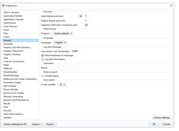 Comsol 6 3 Preference Settings - Premium Minimal Picture Gallery - 4K
