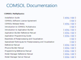 Comsol 6 3 The Documentation Window