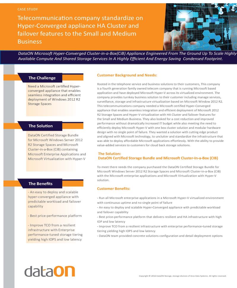 Data Center Storage Optimization Case Study Ensunet - Professional City Picture - Mobile