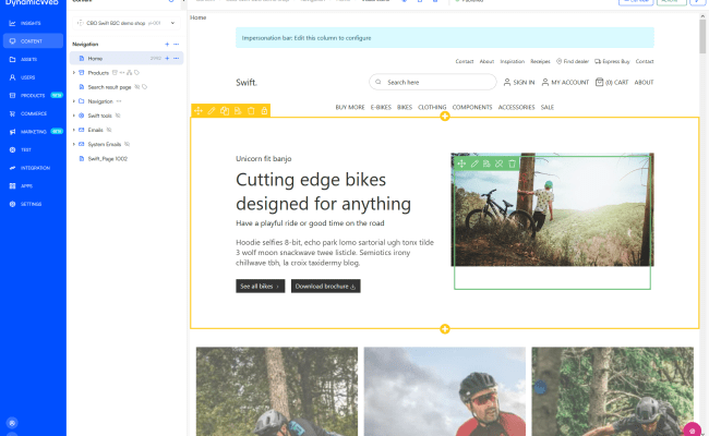 Managing Content | Dynamicweb 10 Developer Documentation