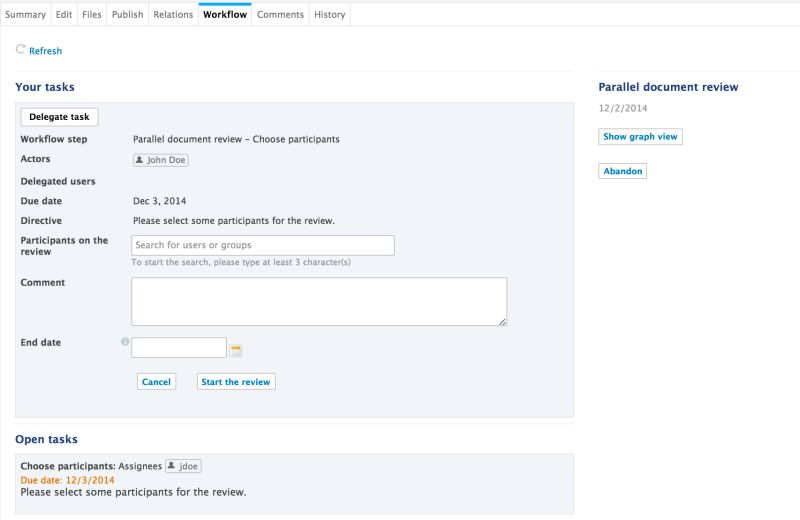 Parallel Document Workflow Nuxeo Documentation - Classic Vintage Design - Desktop