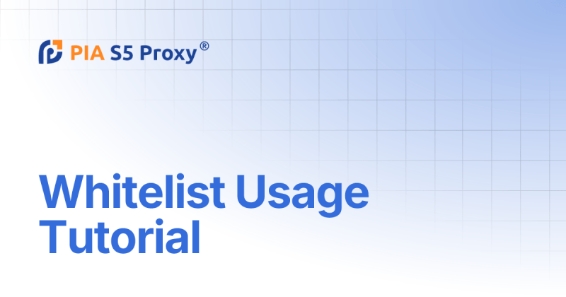 Whitelist Usage Tutorial Pia S5 Proxy - Gradient Texture Collection - 4K Quality