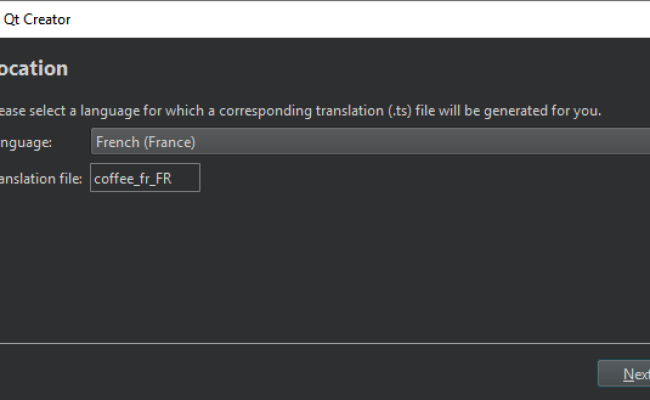 Add Translation Files | Qt Creator Documentation