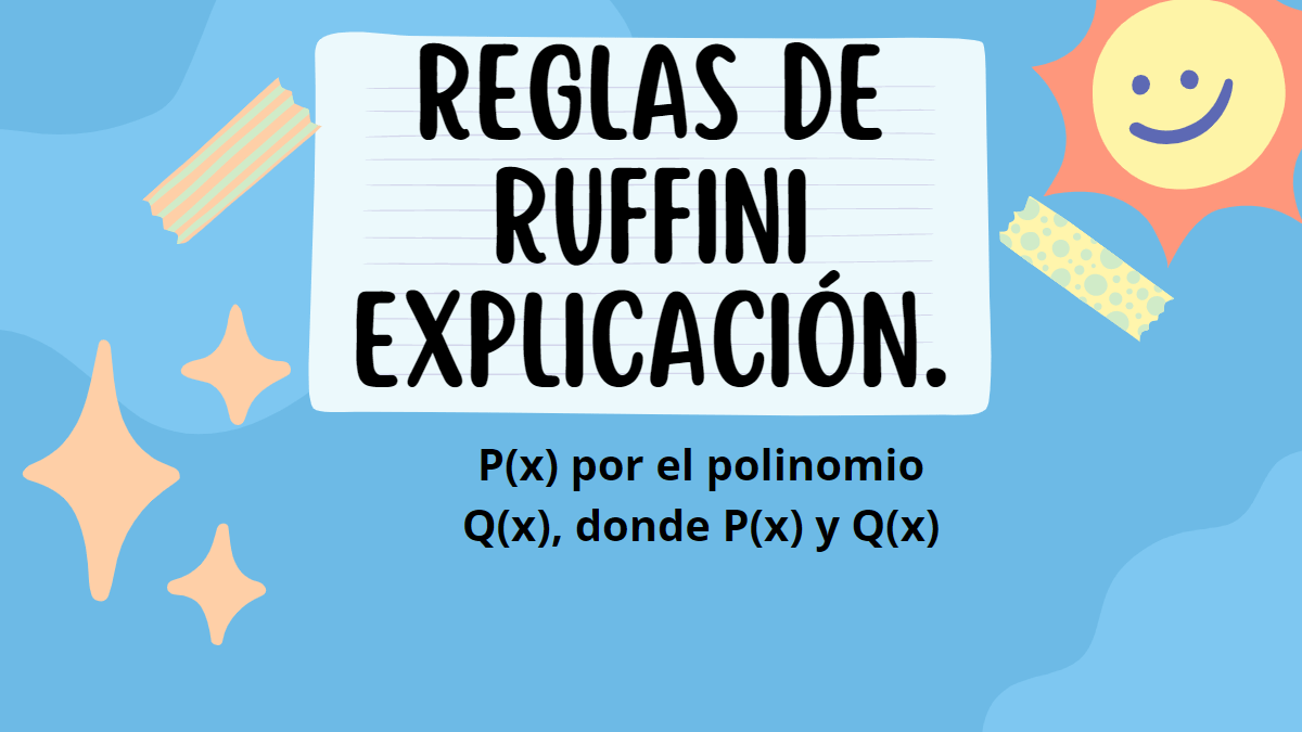 Reglas de Ruffini explicación.