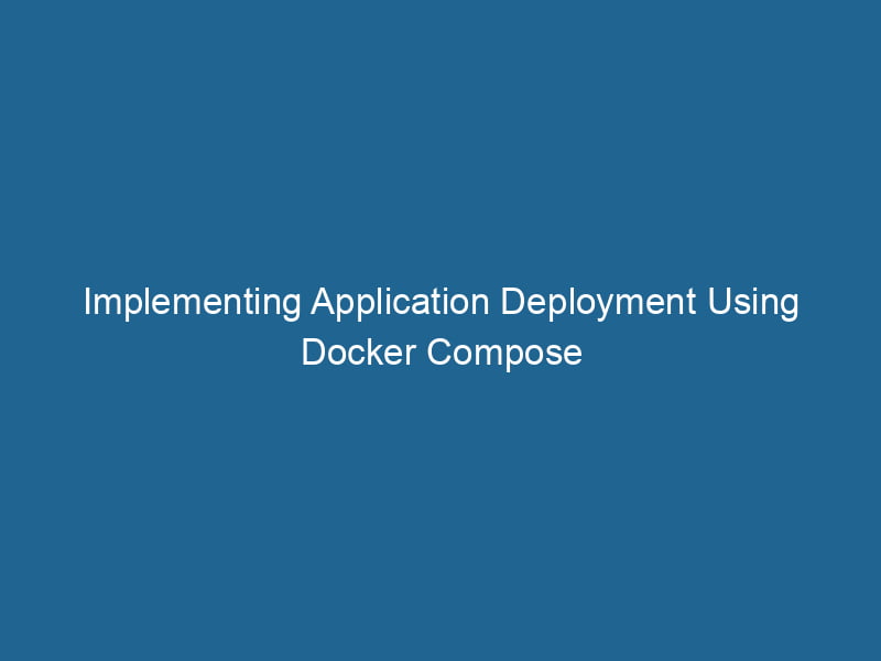 Web Application Deployment Using Docker Compose File - Elegant Ocean Image - Desktop