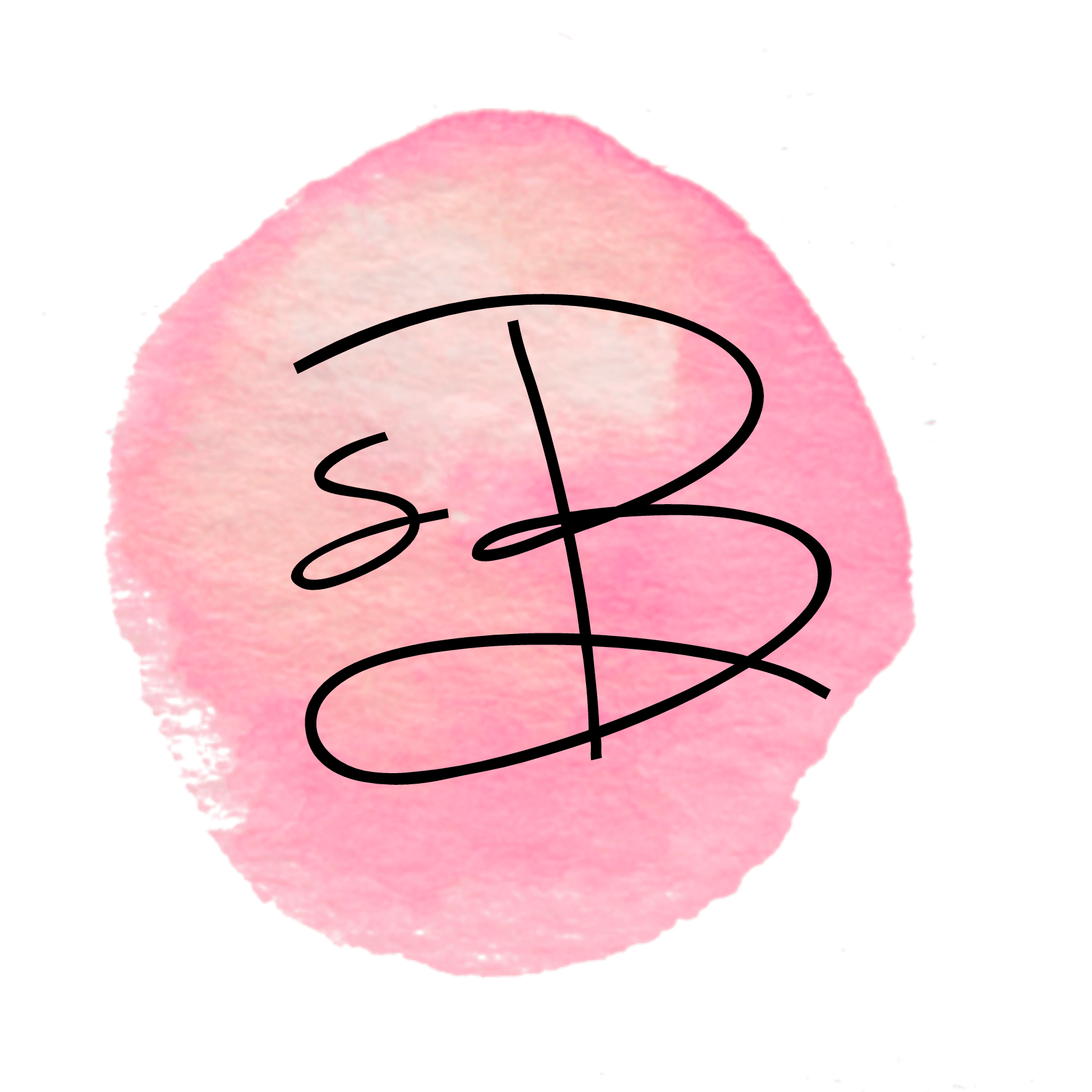 1. Simply Gorgeous Font with Angie Makes watercolor background