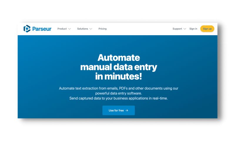 Work Order Data Extraction Parseur - Ocean Picture Collection - 8K Quality