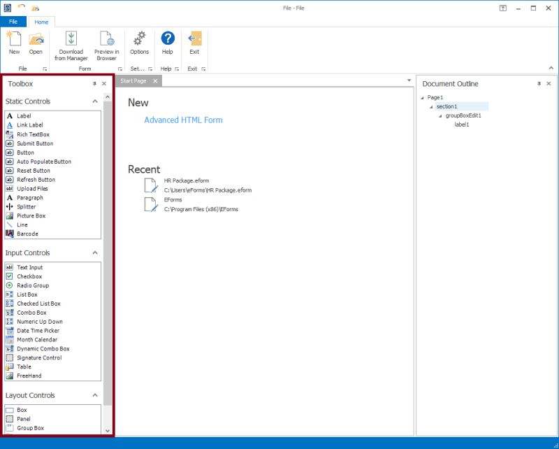 Eforms Home Tab - Premium Minimal Illustration Gallery - 4K