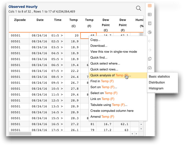Analyze Column Data - Nature Design Collection - High Resolution Quality