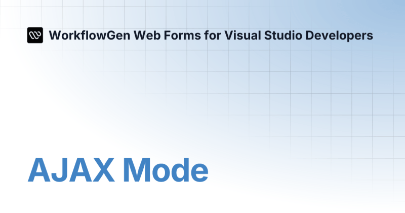 Web Form Development Simple Mode Workflowgen Web Forms For Visual - Best Mountain Photos in High Resolution