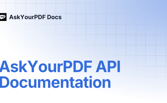 AskYourPDF API Documentation | AskYourPDF Docs
