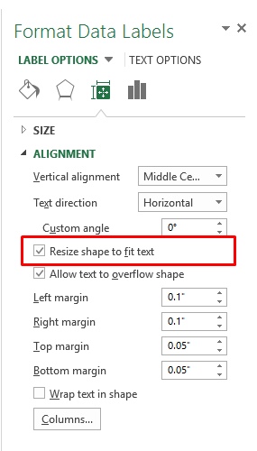 Resize Chart S Data Label Shape To Fit Text Documentation