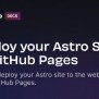 Deploy Your Astro Site To GitHub Pages | Docs