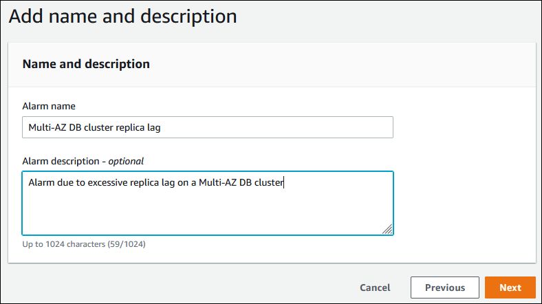 Tutorial Creating An Amazon Cloudwatch Alarm For Multi Az Db Cluster Replica Lag Amazon - 4K Landscape Images for Desktop