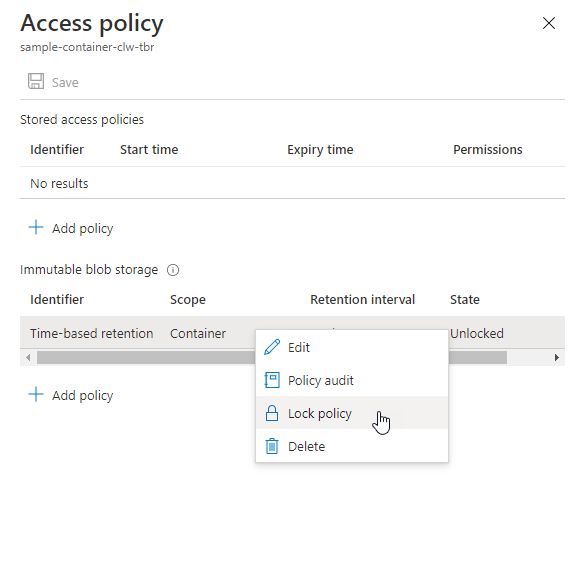 Remove Retention Period On Azure Blobs After Deleting Immutable Policy - Landscape Picture Collection - Retina Quality