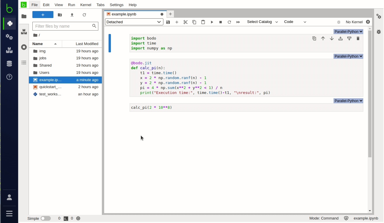 Using Notebooks Bodo Developer Documentation - Nature Art Collection - 4K Quality
