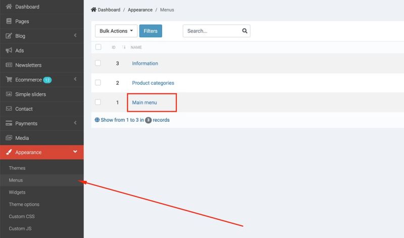 Menu Botble Documentation - Sunset Wallpapers - Stunning 8K Collection