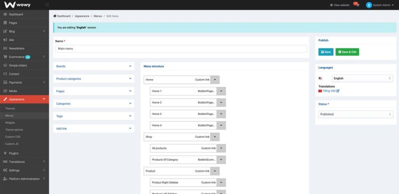 Menu Botble Documentation - Download Professional Landscape Illustration | High Resolution