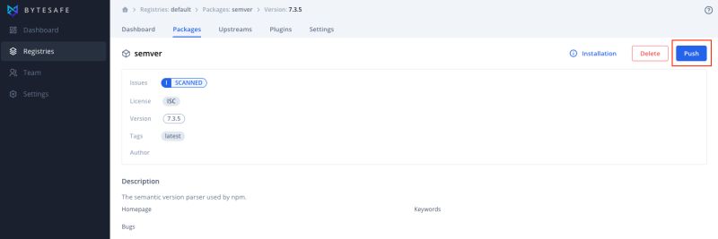 Push Or Promote Package Versions Bytesafe Documentation - Colorful Pattern Collection - High Resolution Quality