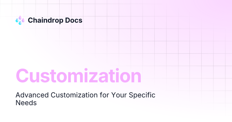 Quickstart Chaindrop Docs - 4K Geometric Patterns for Desktop
