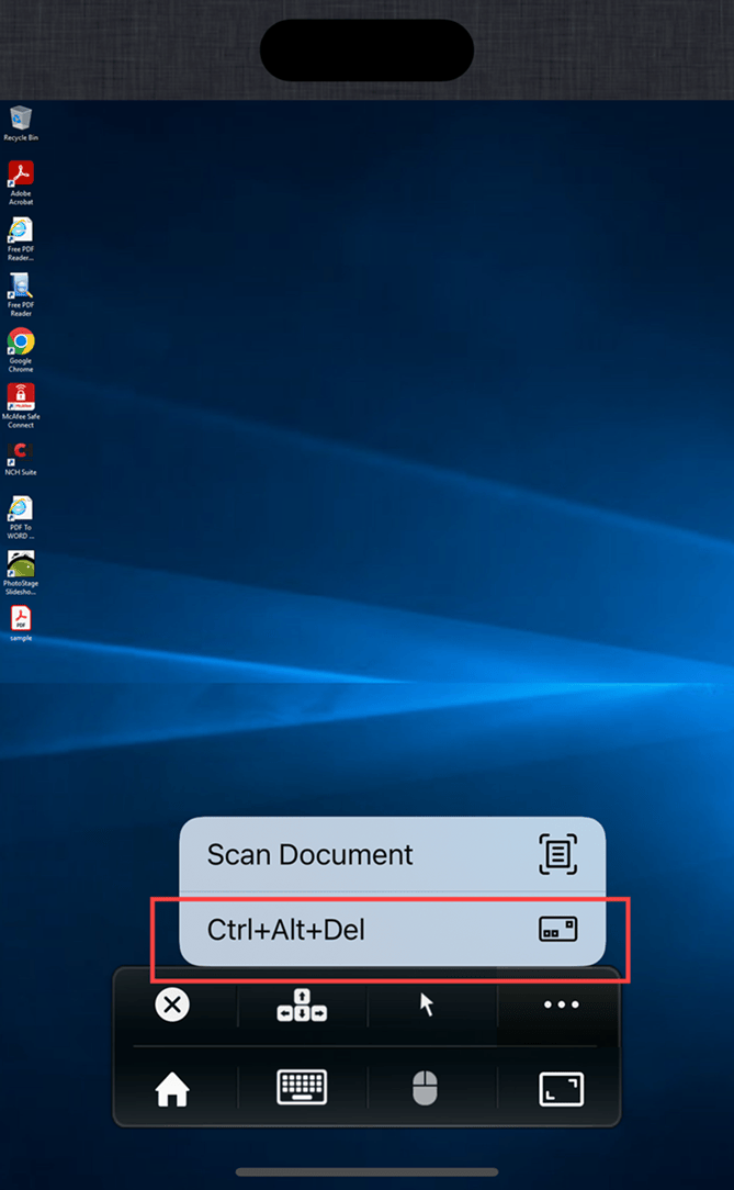 Ctrl+Alt+Del