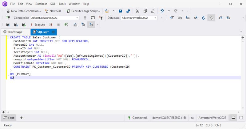 Lesson 2 Editing And Executing A Sql Script - Premium Geometric Wallpaper Gallery - 8K