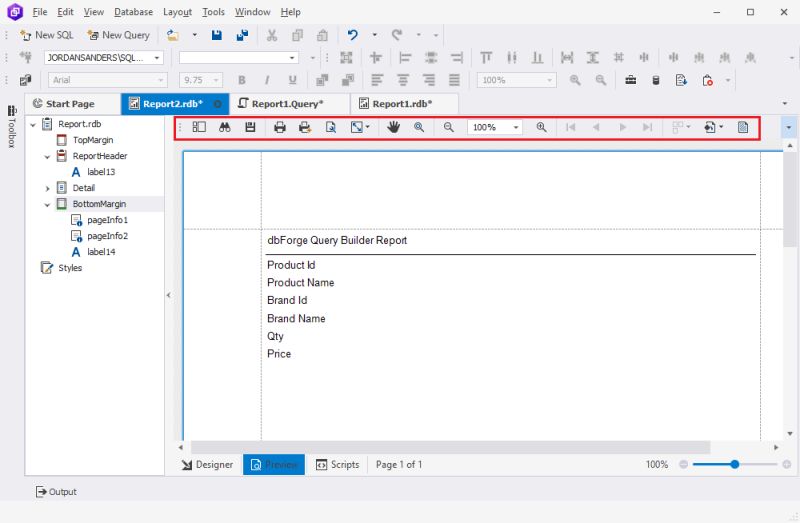 Working With Report View - Premium Vintage Design Gallery - 8K