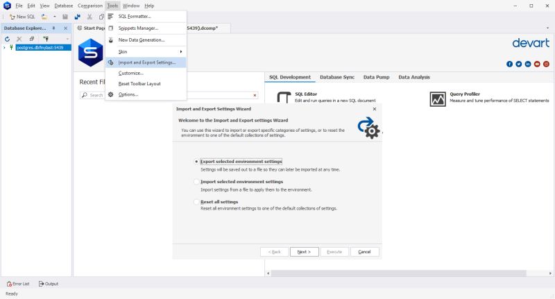 Settings Import Export Isoplanner - Premium Minimal Illustration - Full HD