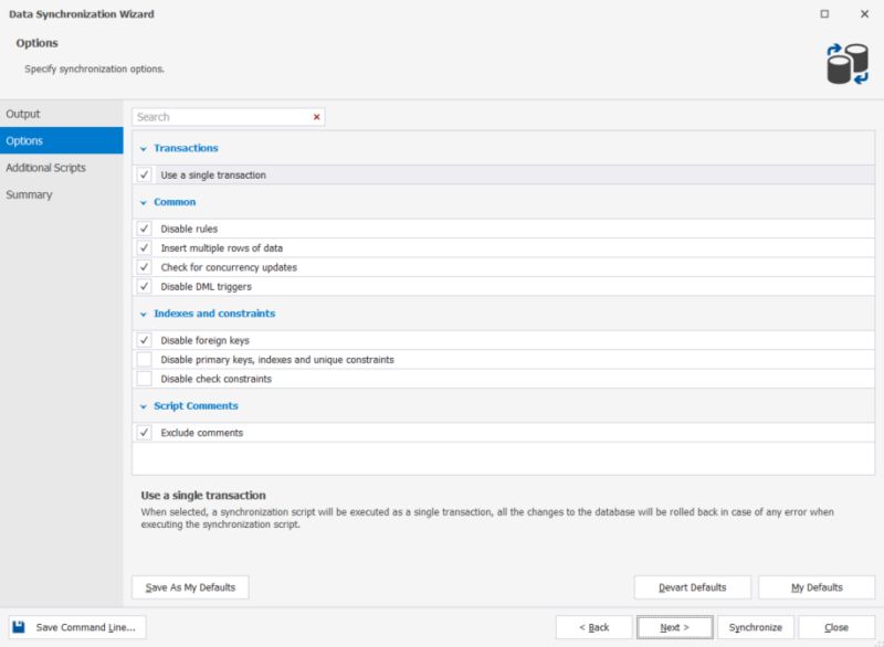 Configure Synchronization Options - Landscape Background Collection - HD Quality