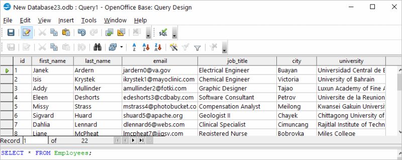 How To Easily Query Sql Server Data In Openoffice Base - Space Backgrounds - Artistic 4K Collection