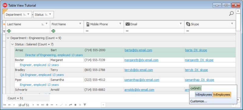 Banded Table View Tutorial Step 4 Customize Appearance Vcl - 8K Abstract Textures for Desktop