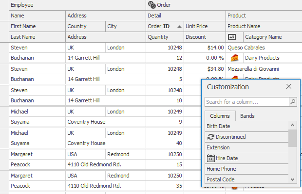 Get started with data grid and views