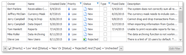 Tutorial: data filtering basics and filter panel settings
