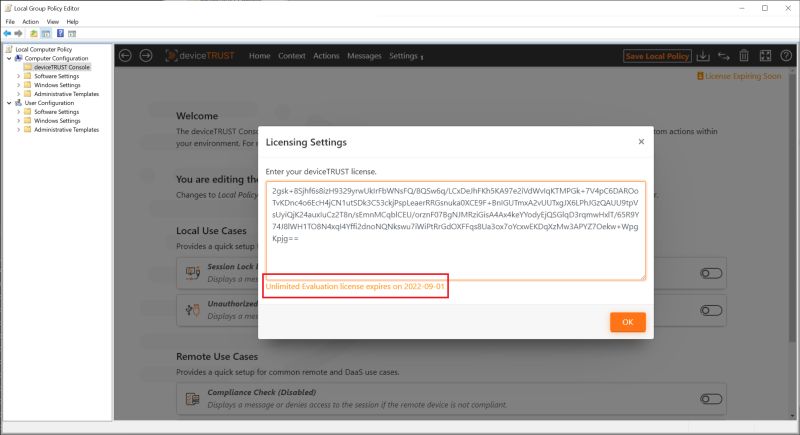 Local Devicetrust Documentation - Creative Dark Texture - Retina