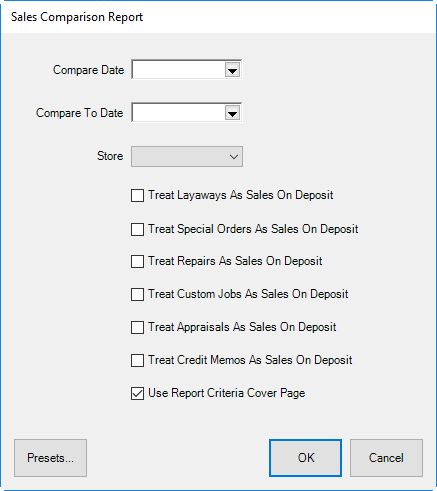 Sales Comparison Report - Retina Minimal Patterns for Desktop