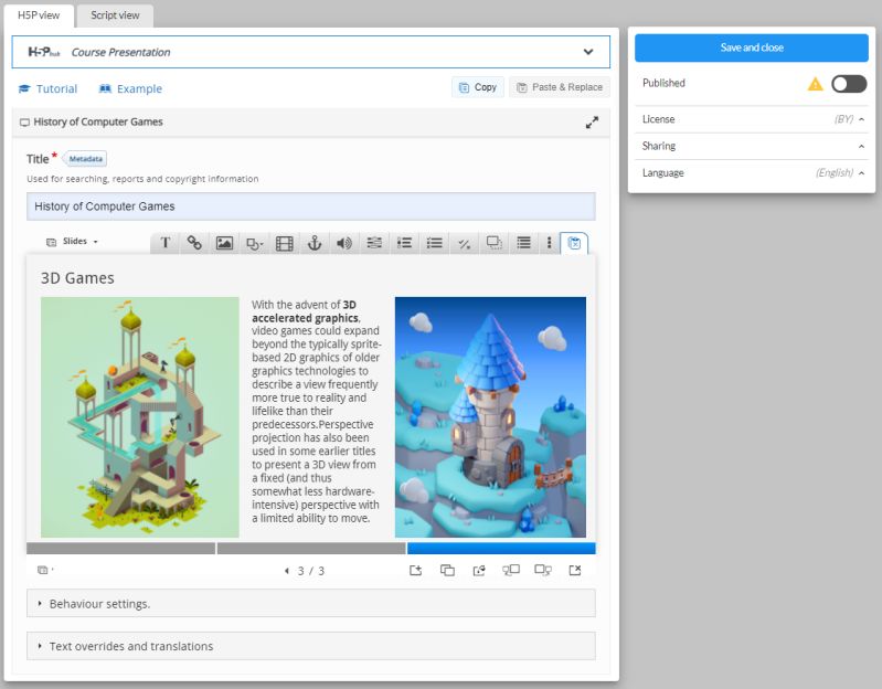 H5p Course Presentation Edlib - Desktop Nature Designs for Desktop