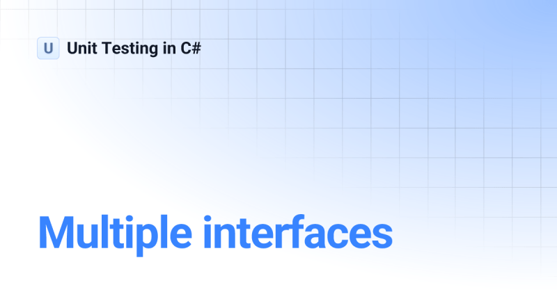 Multiple Interfaces Unit Testing In C - Premium Minimal Pattern Gallery - Desktop