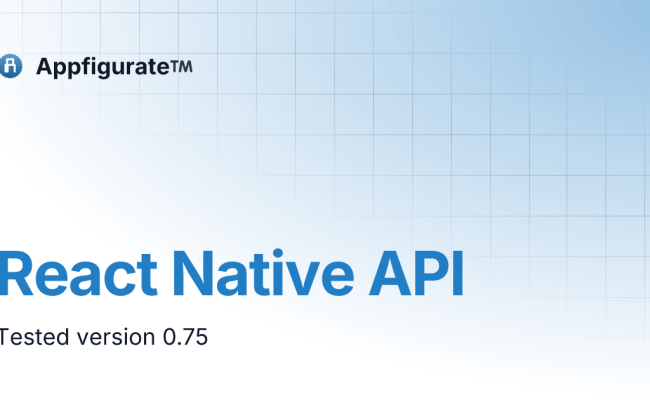 React Native API | Appfigurate™️