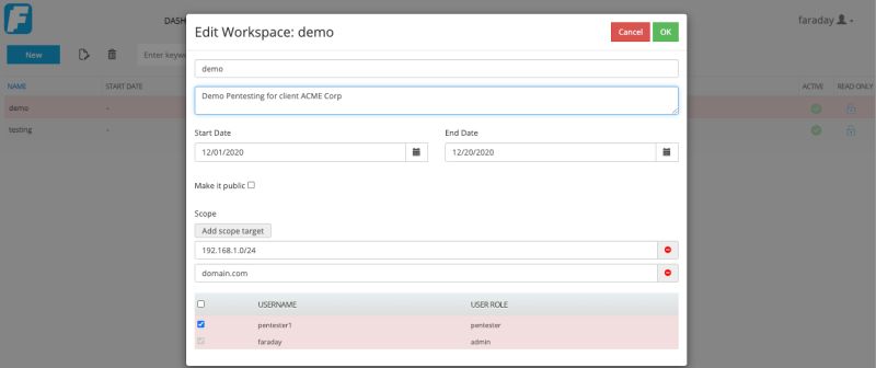 Workspaces Faraday - Classic Dark Picture - Full HD